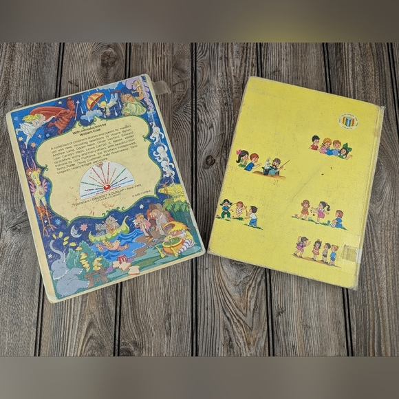 Children's Riddles, Poetry, Rhymes, Antique Books Set Of 2 Hardback - Picture 3 of 6